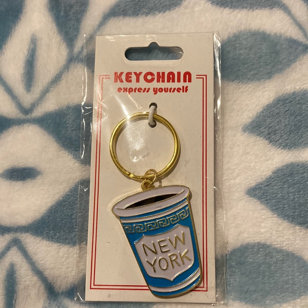 New York Coffee Keychain